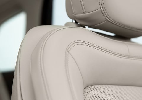 Fine craftsmanship is shown through a detailed image of front-seat stitching. | Bayway Lincoln in Houston TX