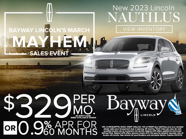 Bayway Lincoln's March Mayhem Sales Event!
