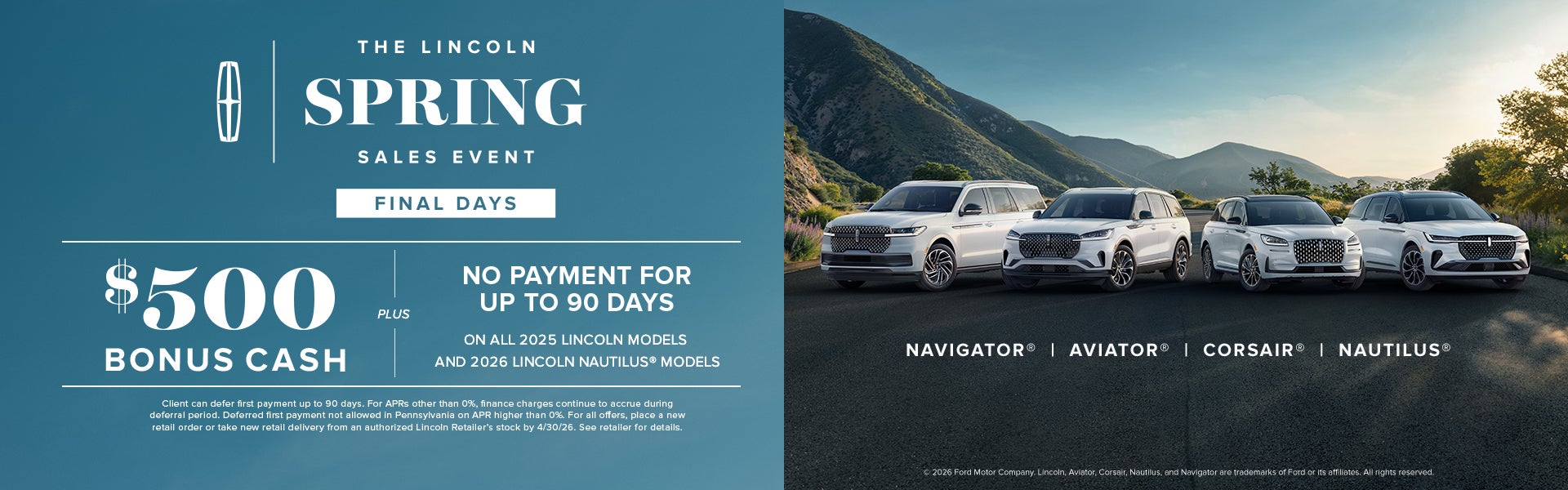 The Lincoln Spring Sales Event Final Days 