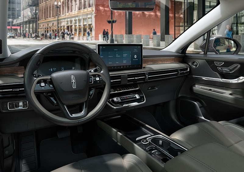 The interior dashboard of 2024 Lincoln Corsair® SUV is shown here. | Bayway Lincoln in Houston TX