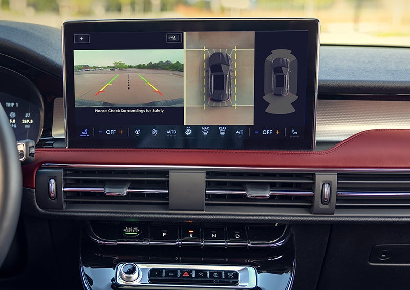 The large center touchscreen of a 2024 Lincoln Corsair® SUV is shown. | Bayway Lincoln in Houston TX