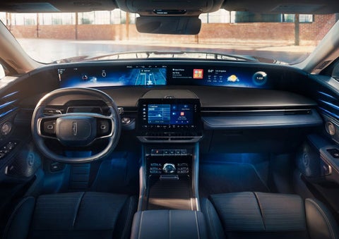 The panoramic display is shown in a 2025 Lincoln Nautilus® SUV. | Bayway Lincoln in Houston TX