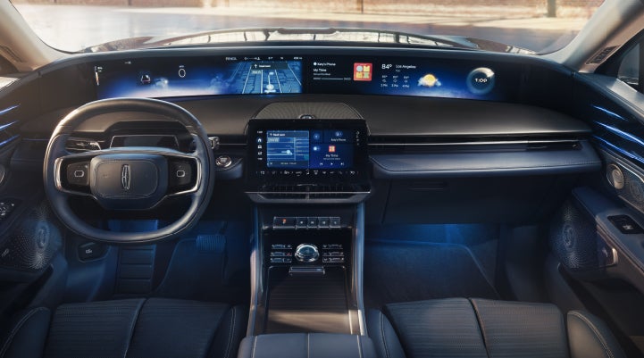 A large panoramic display is shown on the dashboard of a 2026 Lincoln Nautilus® SUV | Bayway Lincoln in Houston TX