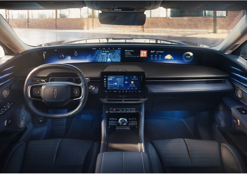 The panoramic display is shown in a 2026 Lincoln Nautilus® SUV. | Bayway Lincoln in Houston TX