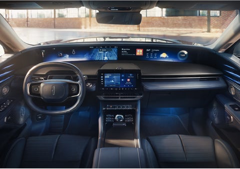 The panoramic display is shown in a 2026 Lincoln Nautilus® SUV. | Bayway Lincoln in Houston TX