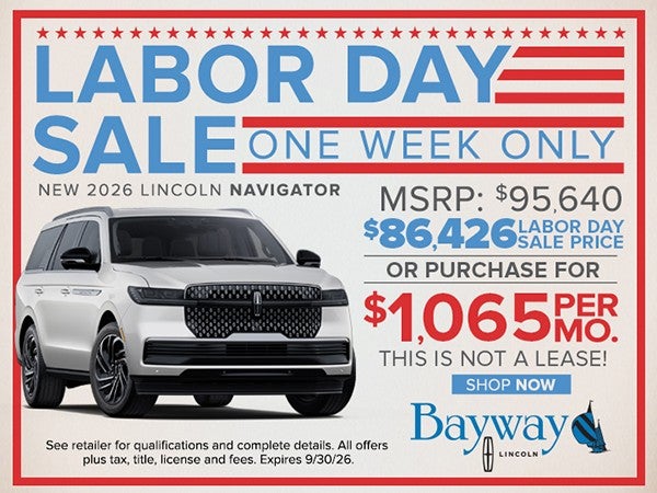 Labor Day Sale - 2026 Navigator