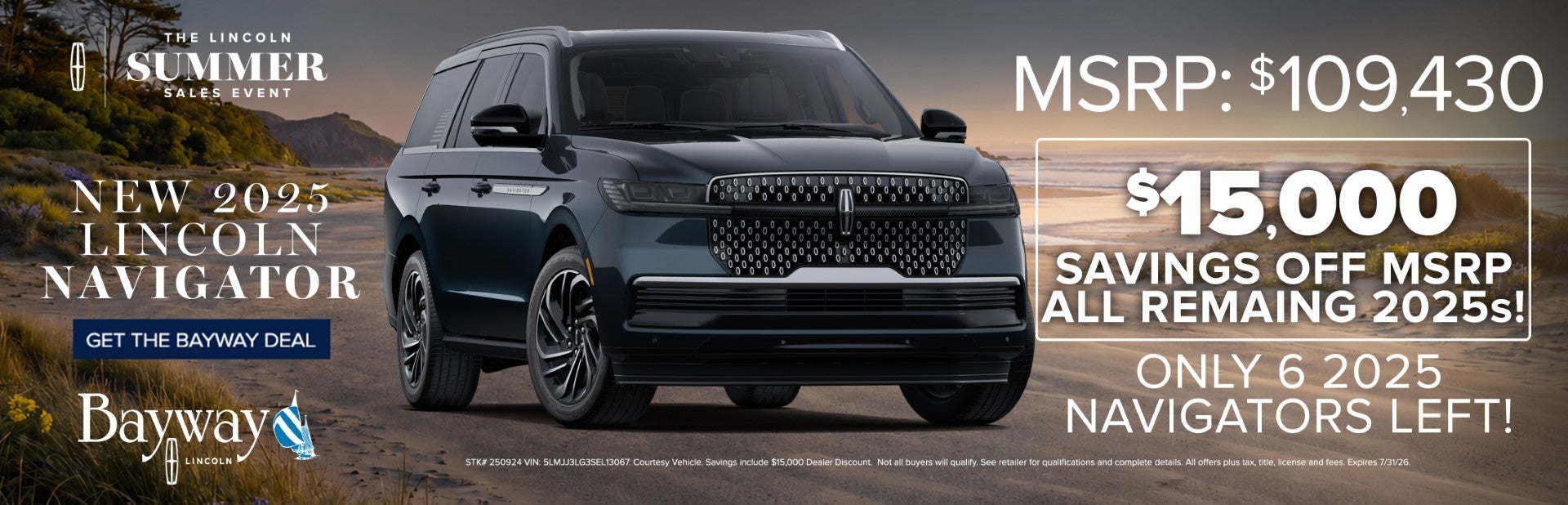 New 2025 Lincoln Navigator offer