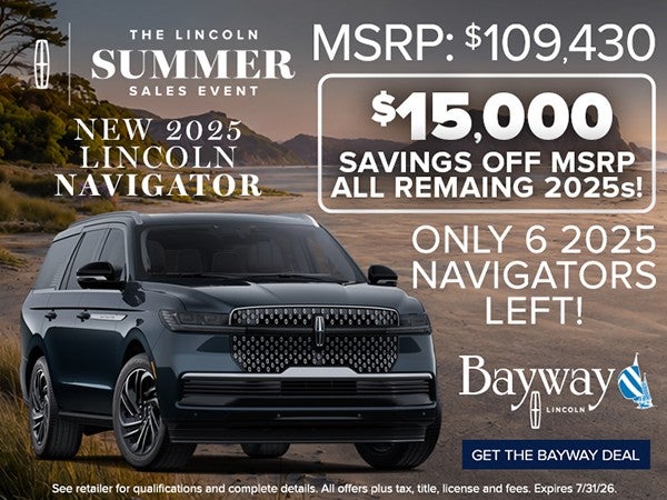 New 2025 Lincoln Navigator offer