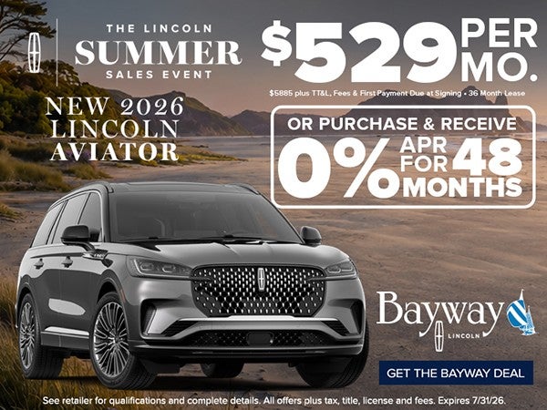 New 2026 Lincoln Aviator offer
