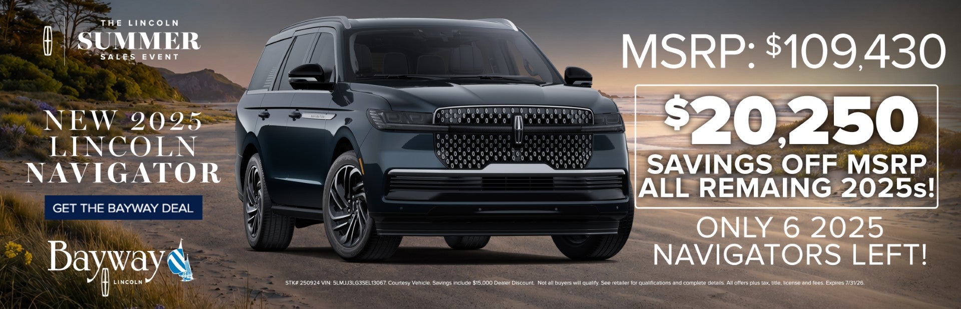 New 2025 Lincoln Navigator offer